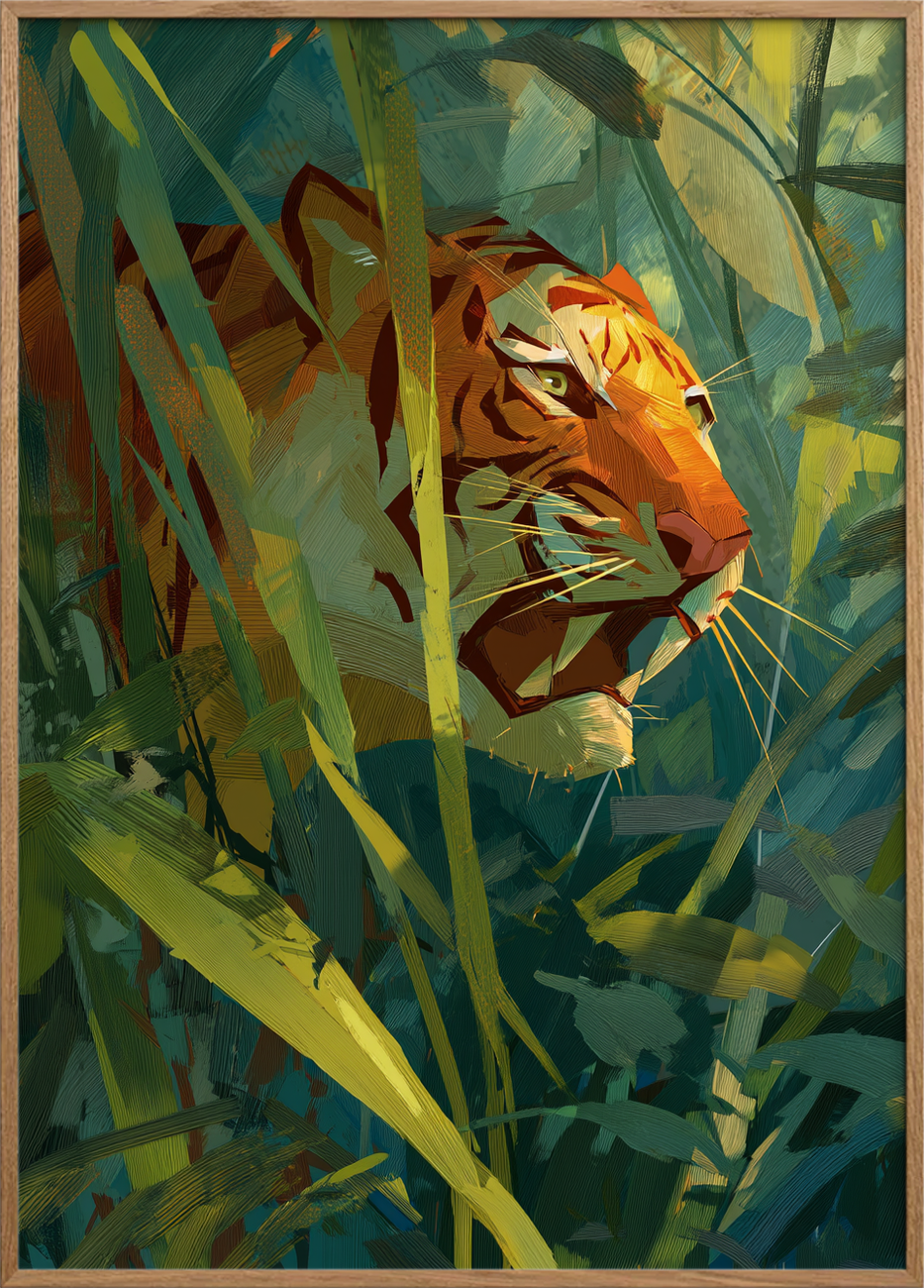 Hviskende brøl i sivene - Oak Frame, No Border