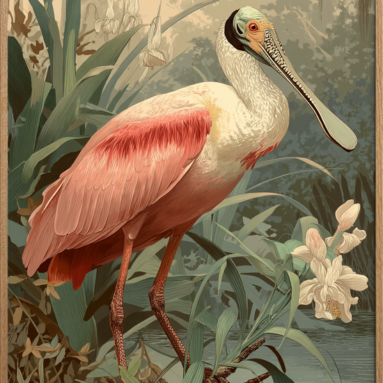 Salt på silkefjer - Oak Frame, No Border