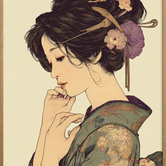 Tavs hvisken i silke - Oak Frame, No Border