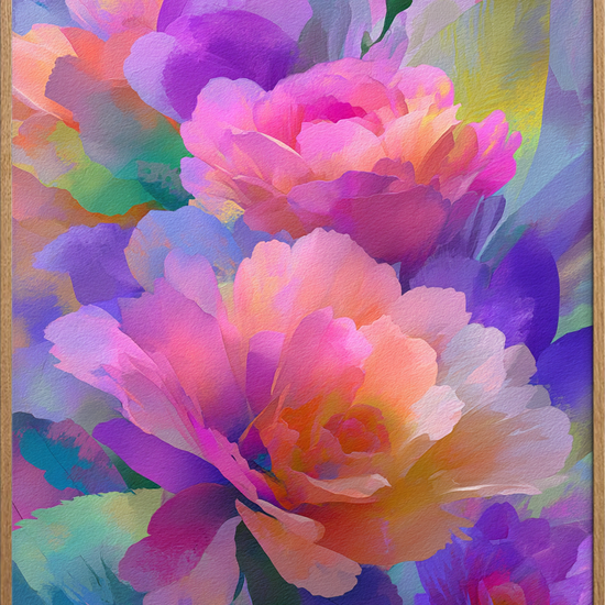 Duften af skjult sommersang - Oak Frame, No Border