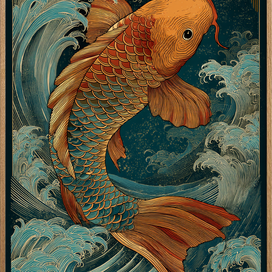 Bølgesang fra gyldne skæl - Oak Frame, No Border