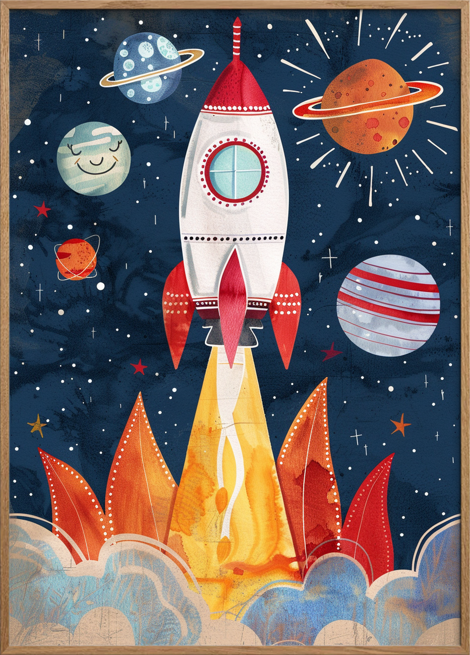 Smagen af stjerneskud - Oak Frame, No Border