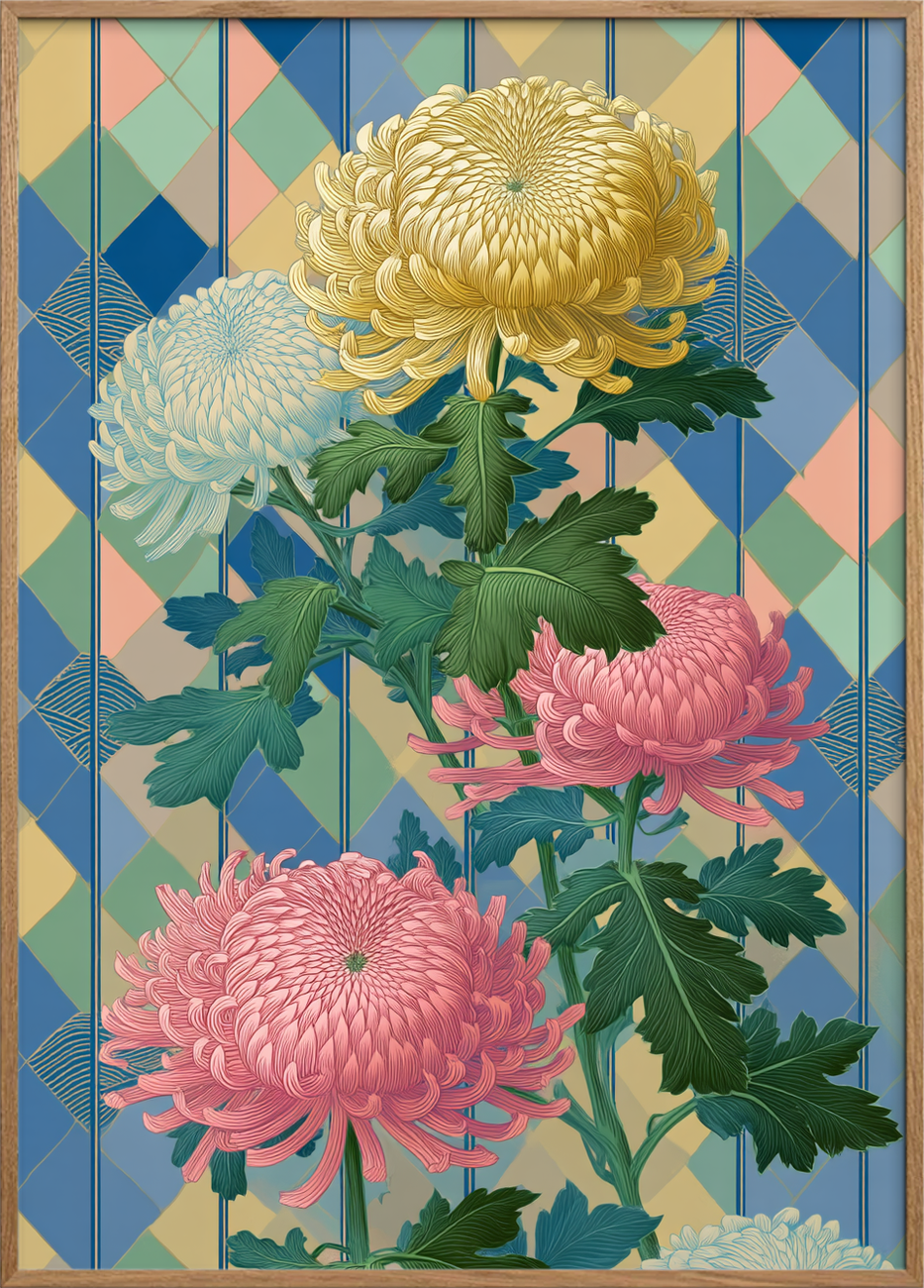 Silkeblød farveklang - Oak Frame, No Border