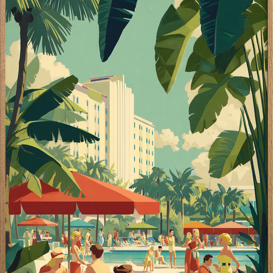 Saltet sus fra palmerne - Oak Frame, No Border