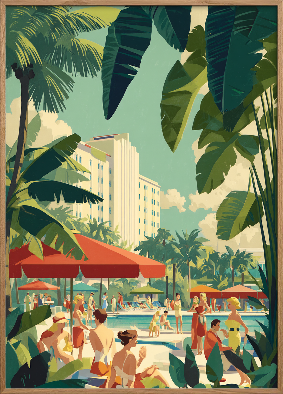 Saltet sus fra palmerne - Oak Frame, No Border