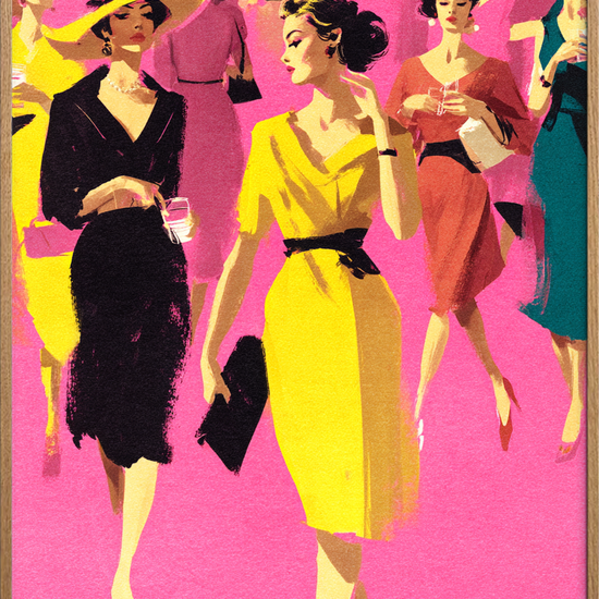 Sus af champagne og silke - Oak Frame, No Border