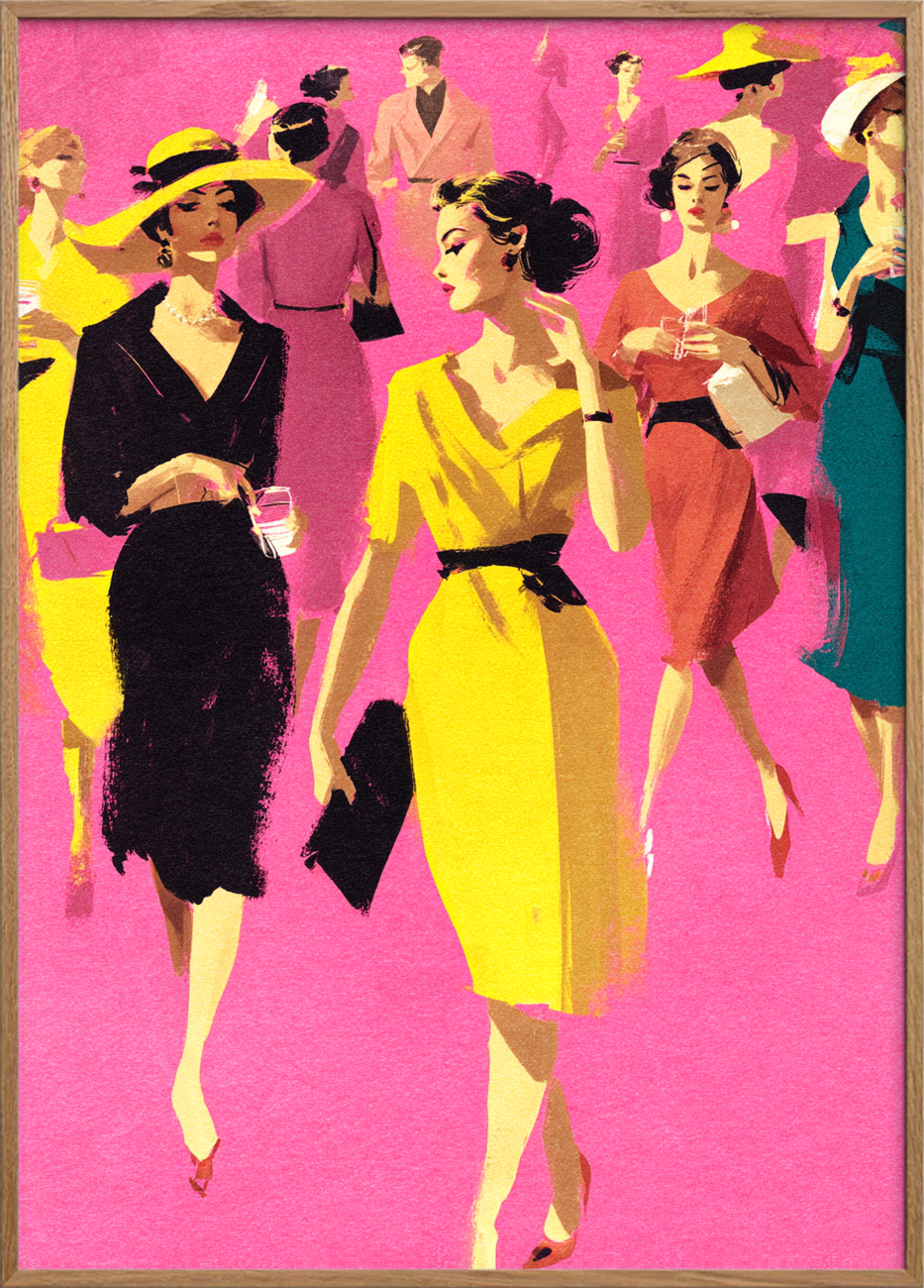 Sus af champagne og silke - Oak Frame, No Border