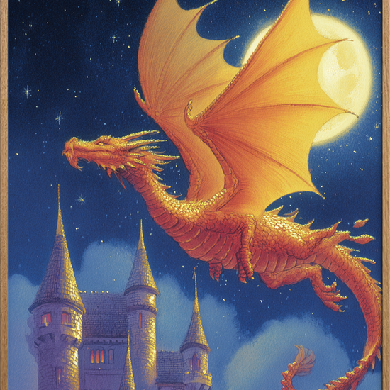 Guldskællets varme hvisken - Oak Frame, No Border