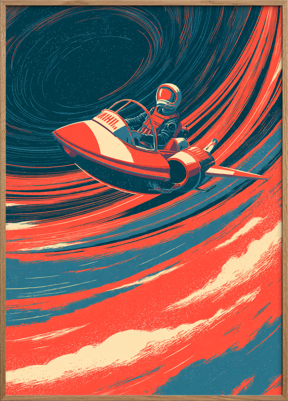 Stjernedansens hvisken - Oak Frame, No Border