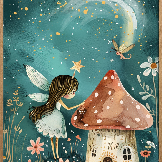 Stjernestøvets hvisken - Oak Frame, No Border