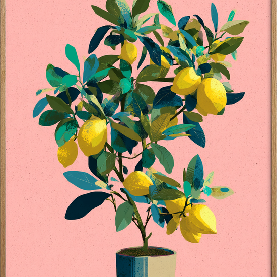 Syrlig sommer på tungen - Oak Frame, No Border