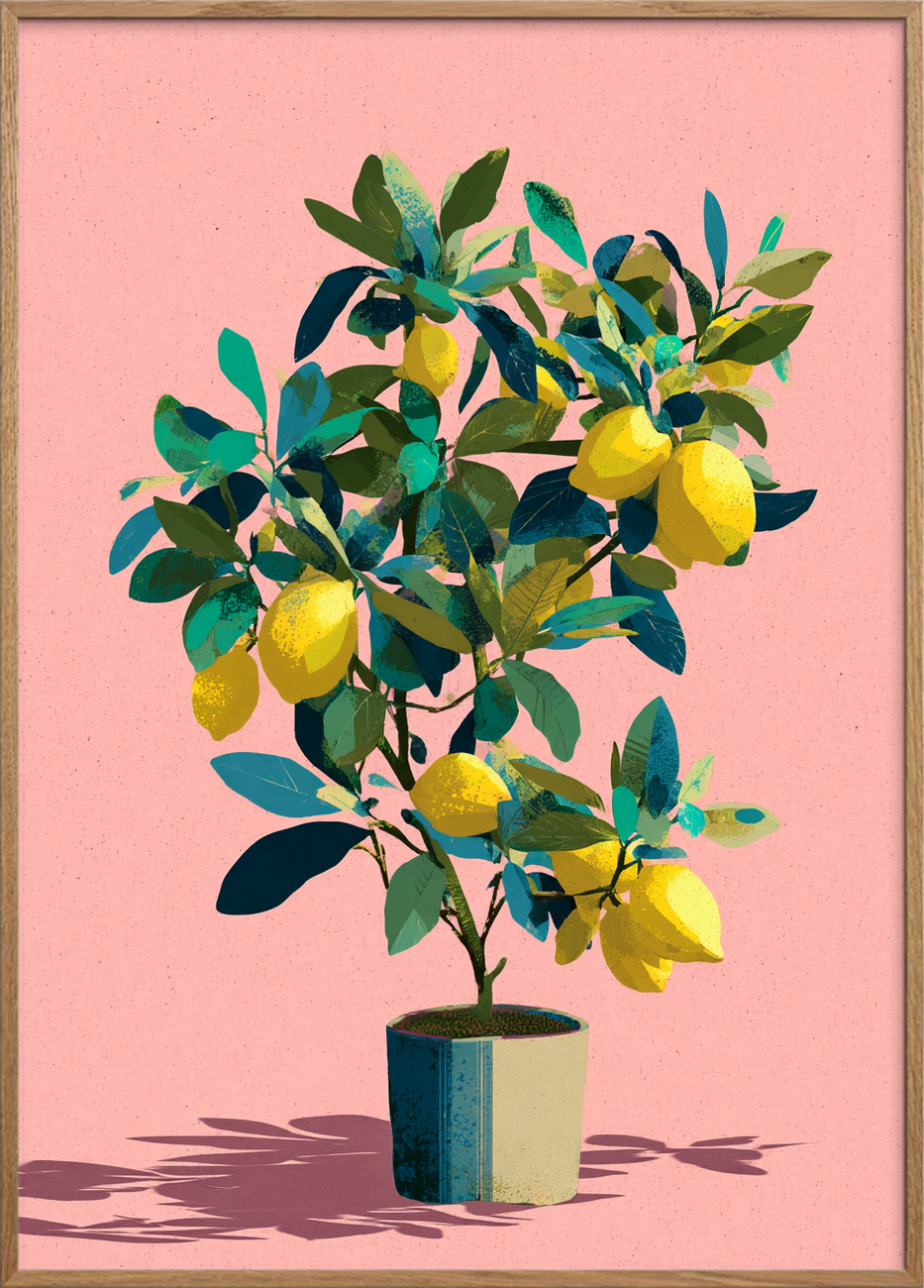 Syrlig sommer på tungen - Oak Frame, No Border