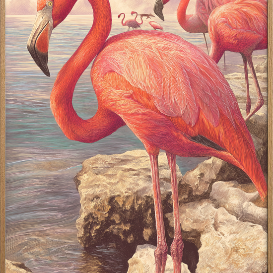 Havet hvisker i fjer - Oak Frame, No Border