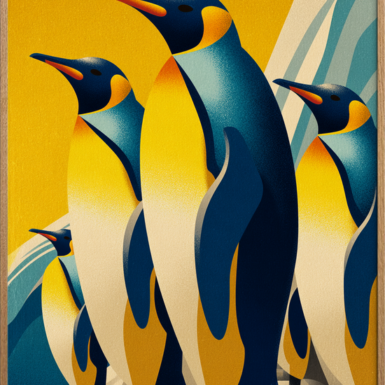 Klang af is og guld - Oak Frame, No Border