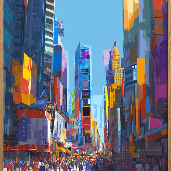 Smagen af neonlys - Oak Frame, No Border