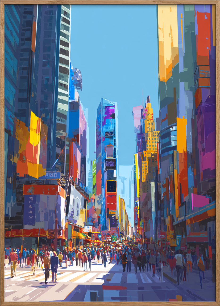 Smagen af neonlys - Oak Frame, No Border