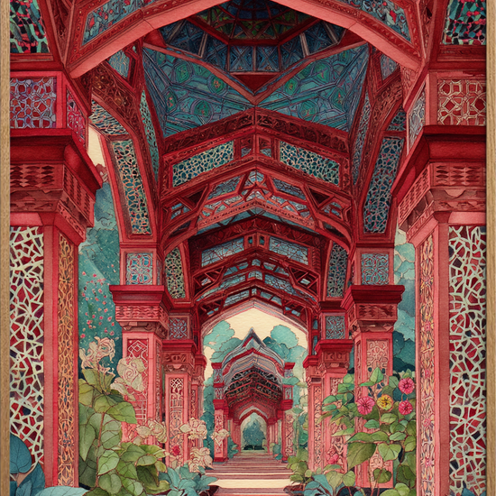 Silkens sus i søjlegangen - Oak Frame, No Border