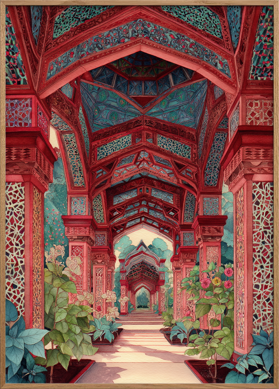 Silkens sus i søjlegangen - Oak Frame, No Border