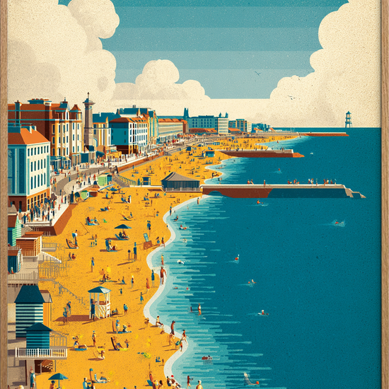 Havets salte sus - Oak Frame, No Border