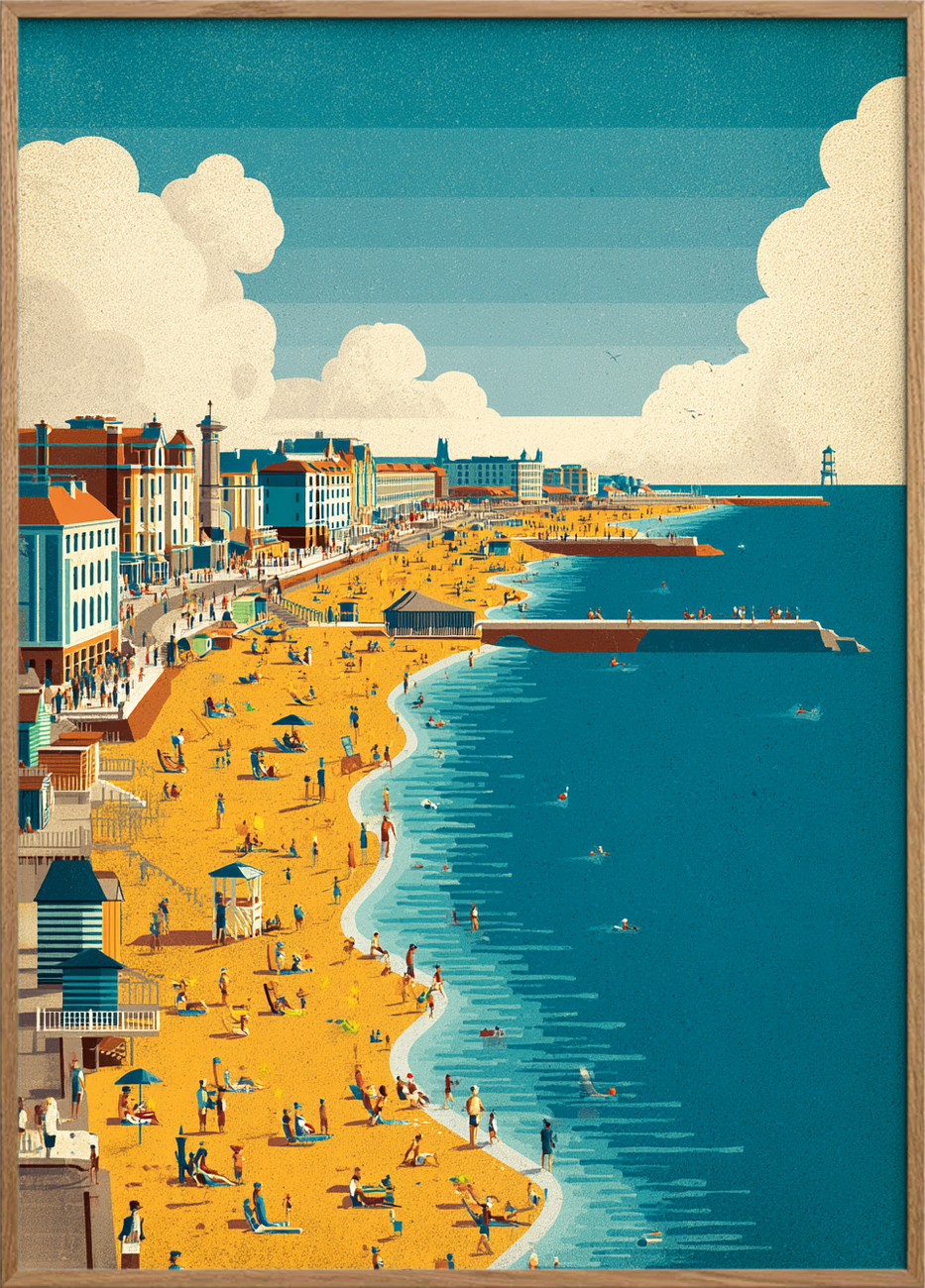 Havets salte sus - Oak Frame, No Border