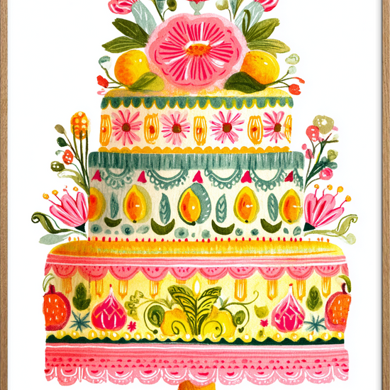 Lag på lag af sødme - Oak Frame, No Border