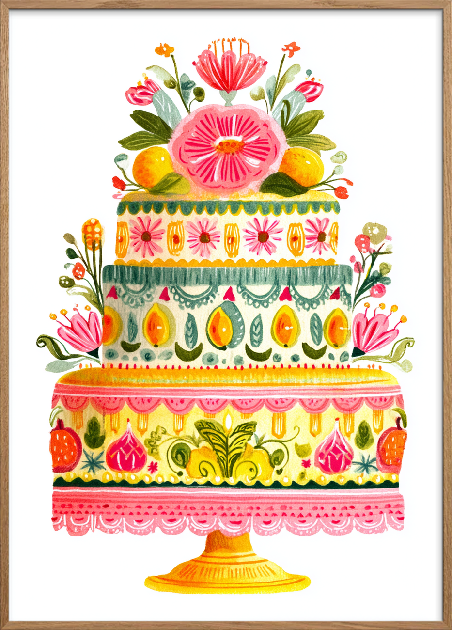 Lag på lag af sødme - Oak Frame, No Border