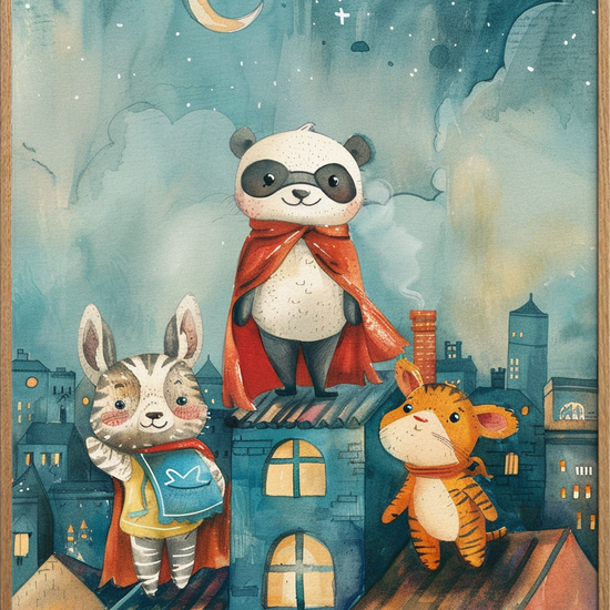 Tagenes bløde månesang - Oak Frame, No Border