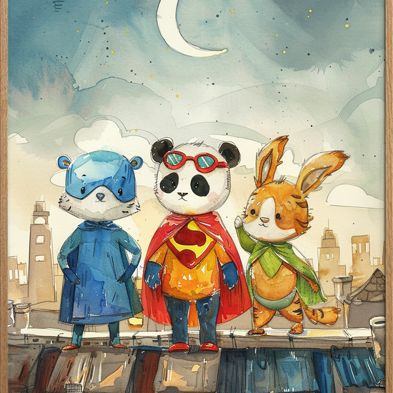 Måneskinets stille helte - Oak Frame, No Border