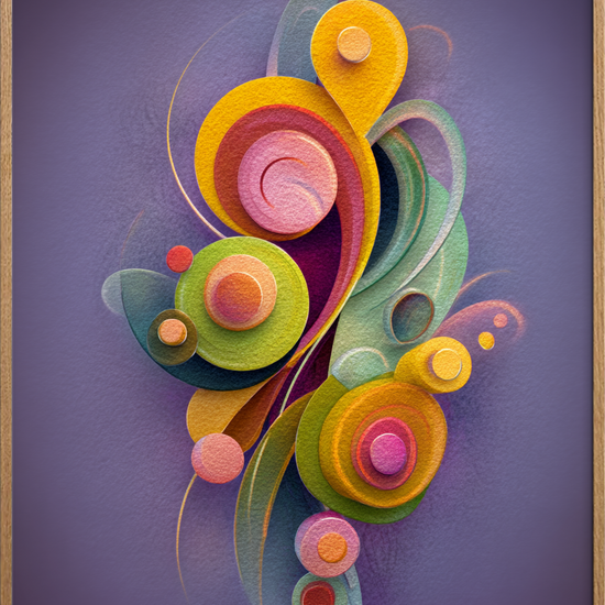 Smagen af farvet regn - Oak Frame, No Border