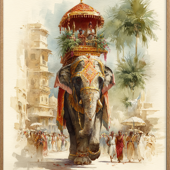 Trommens rungende fodtrin - Oak Frame, No Border