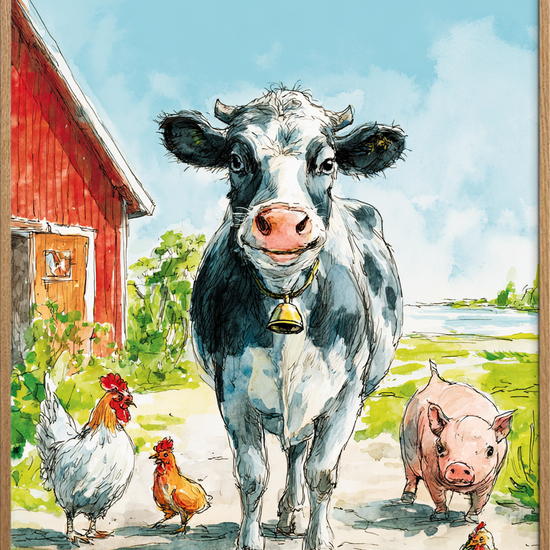 Klokkens lune sang - Oak Frame, No Border