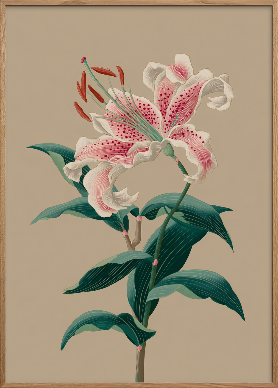 Duft af silke og regn - Oak Frame, No Border