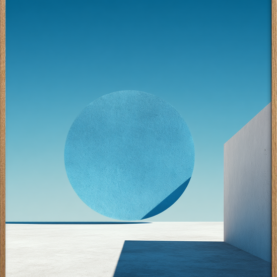 Stilhedens blå klang - Oak Frame, No Border