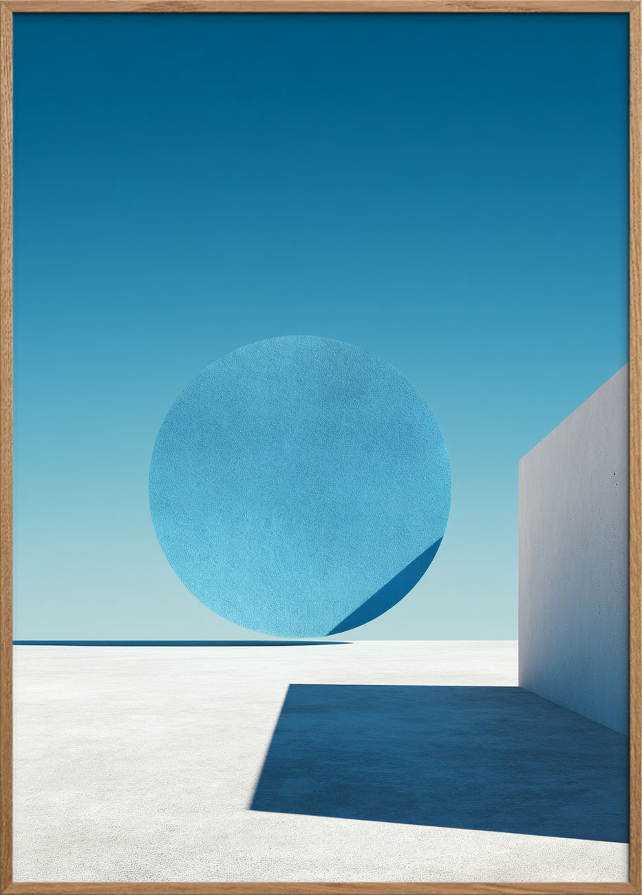 Stilhedens blå klang - Oak Frame, No Border