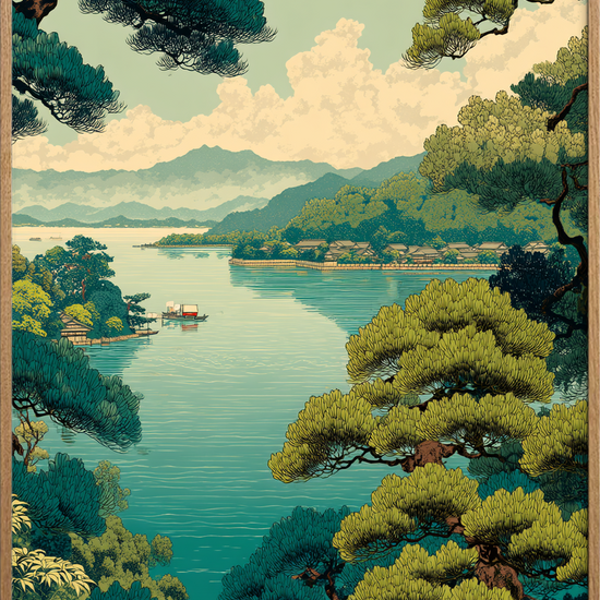 Bølgernes stille hvisken - Oak Frame, No Border