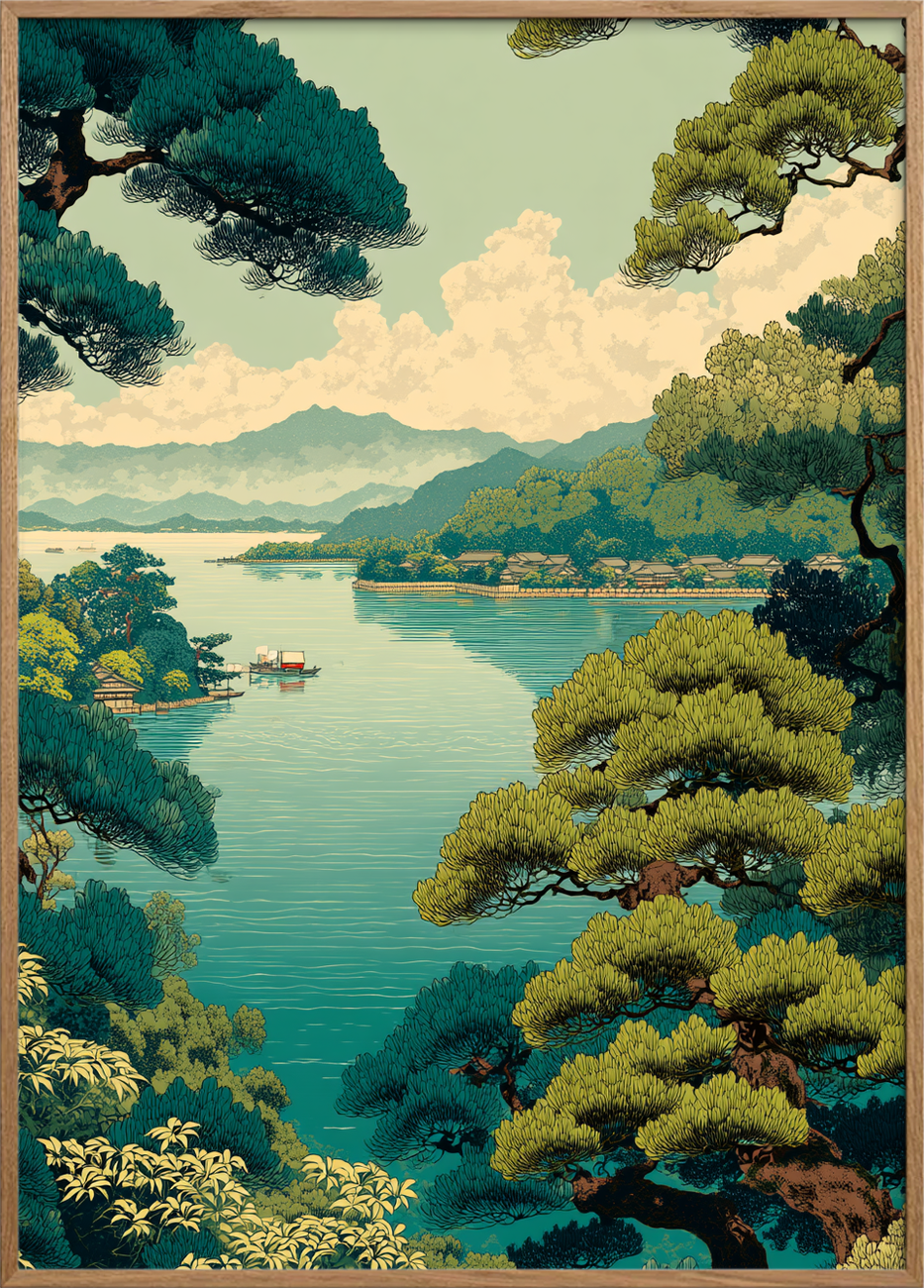 Bølgernes stille hvisken - Oak Frame, No Border