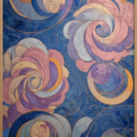 Himlens sagte farvesus - Oak Frame, No Border