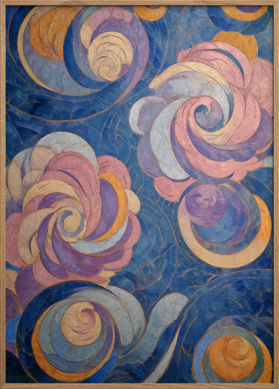 Himlens sagte farvesus - Oak Frame, No Border