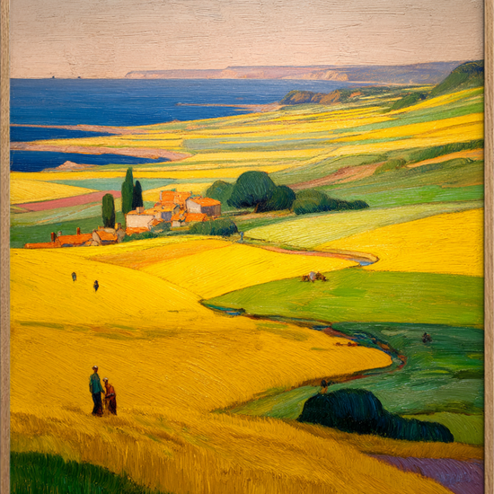 Sus af gyldent korn - Oak Frame, No Border