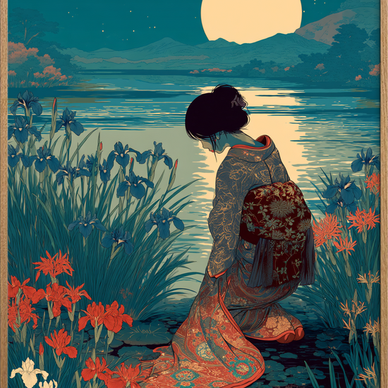 Måneskinets bløde hvisken - Oak Frame, No Border