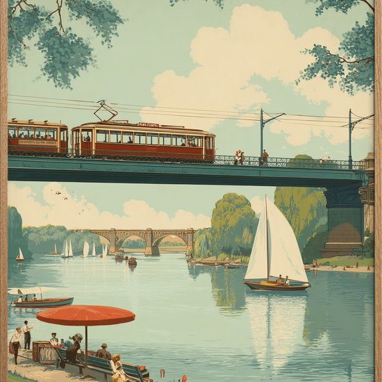 Sommerens stille klukken - Oak Frame, No Border