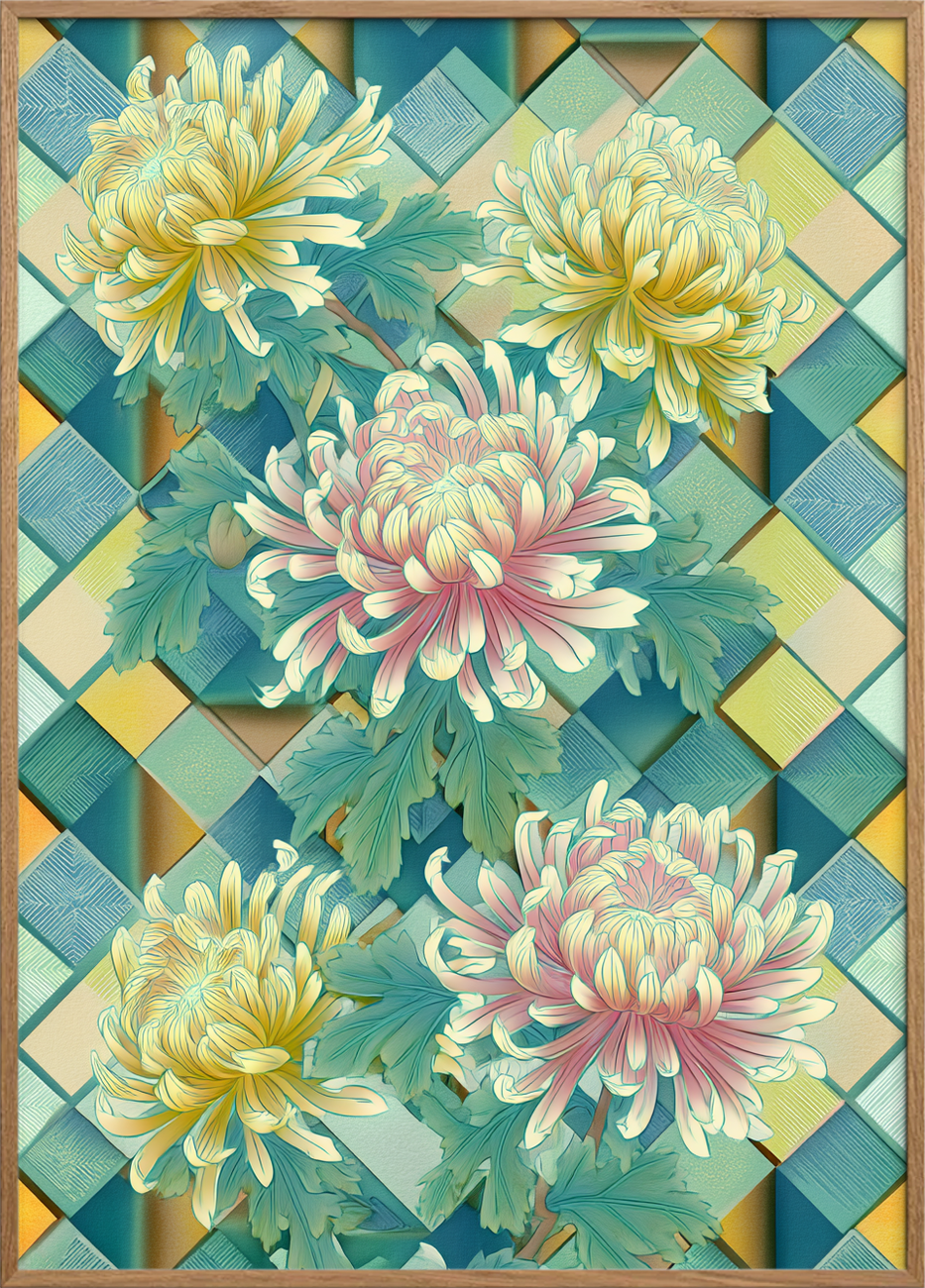 Mosaikkens bløde klang - Oak Frame, No Border