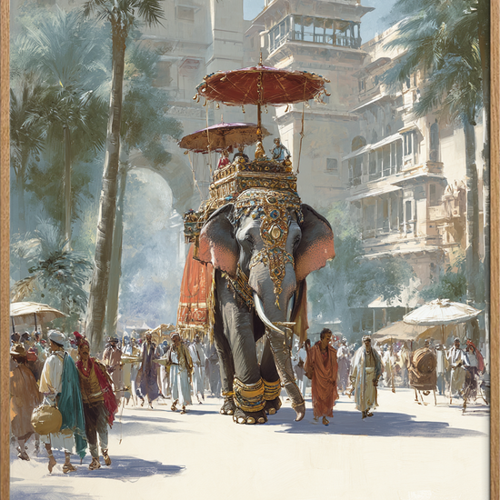 Byens tunge fodtrin - Oak Frame, No Border