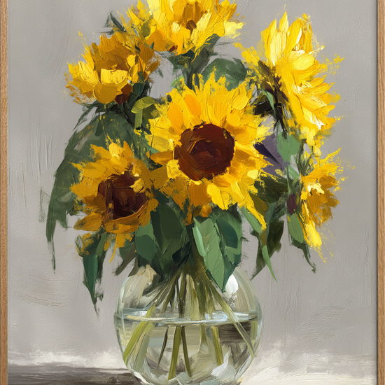 Hvisken af solens varme - Oak Frame, No Border