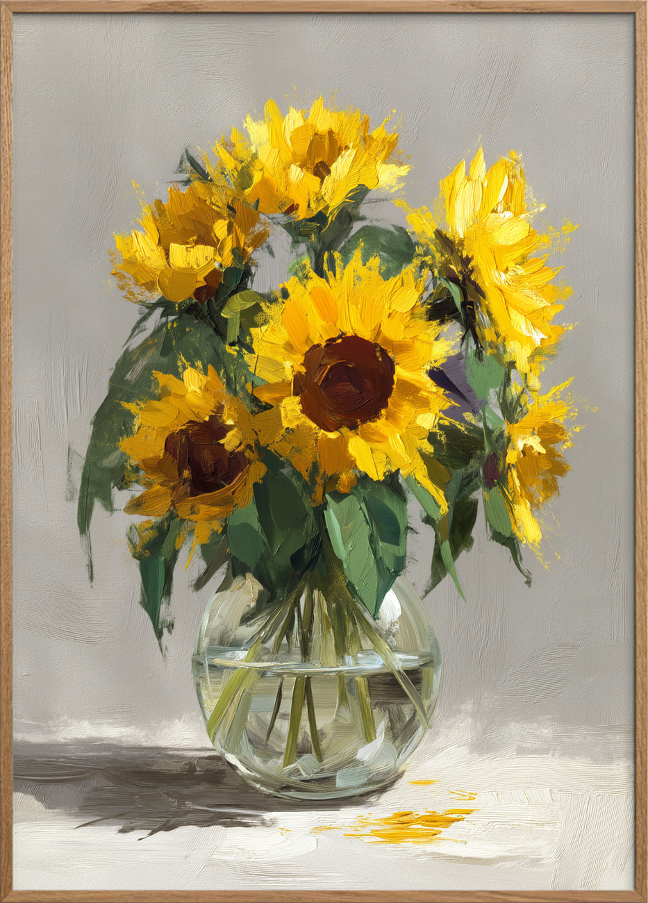 Hvisken af solens varme - Oak Frame, No Border