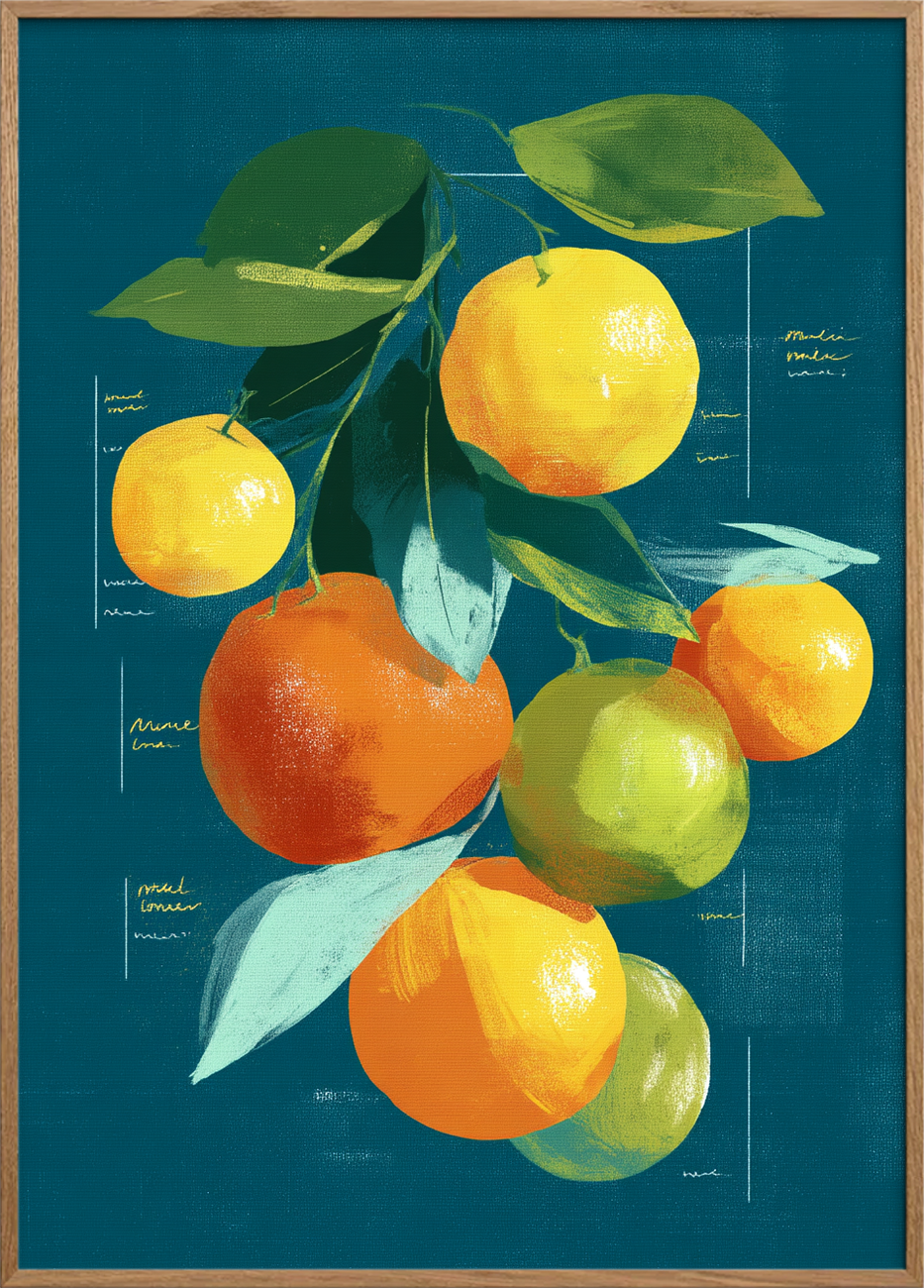 Syrlig hvisken mod tungen - Oak Frame, No Border