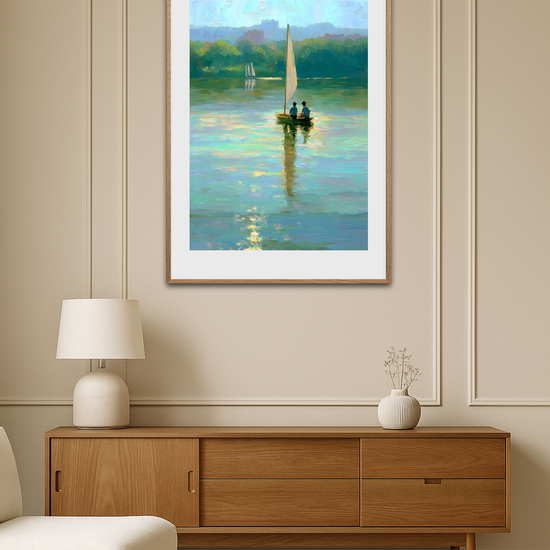 Stille bølgesang på vandet - Room Environment (Tall Format)