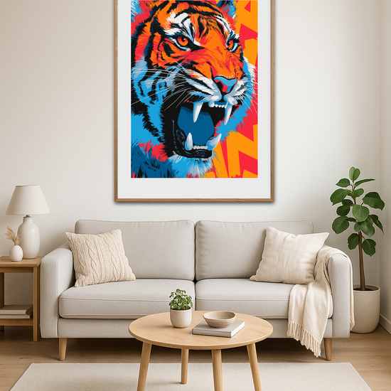 Vibrerende brøl af farver - Room Environment (Tall Format)