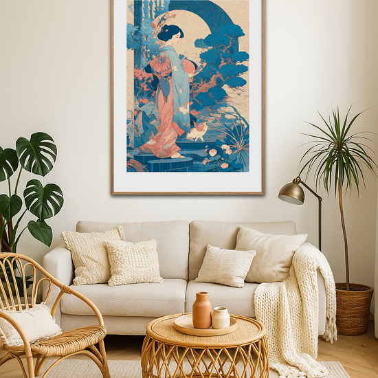 Silkens hvisken i måneskær - Room Environment (Tall Format)