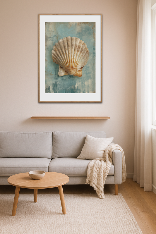 Havsus i kammuslingens skal - Room Environment (Tall Format)